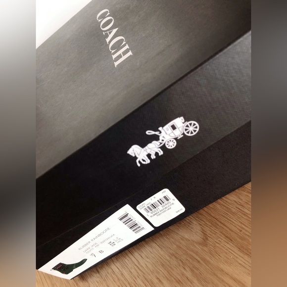 COACH Rubber Rainbootie US 7 *NEW WITH BOX* - Picture 8 of 8